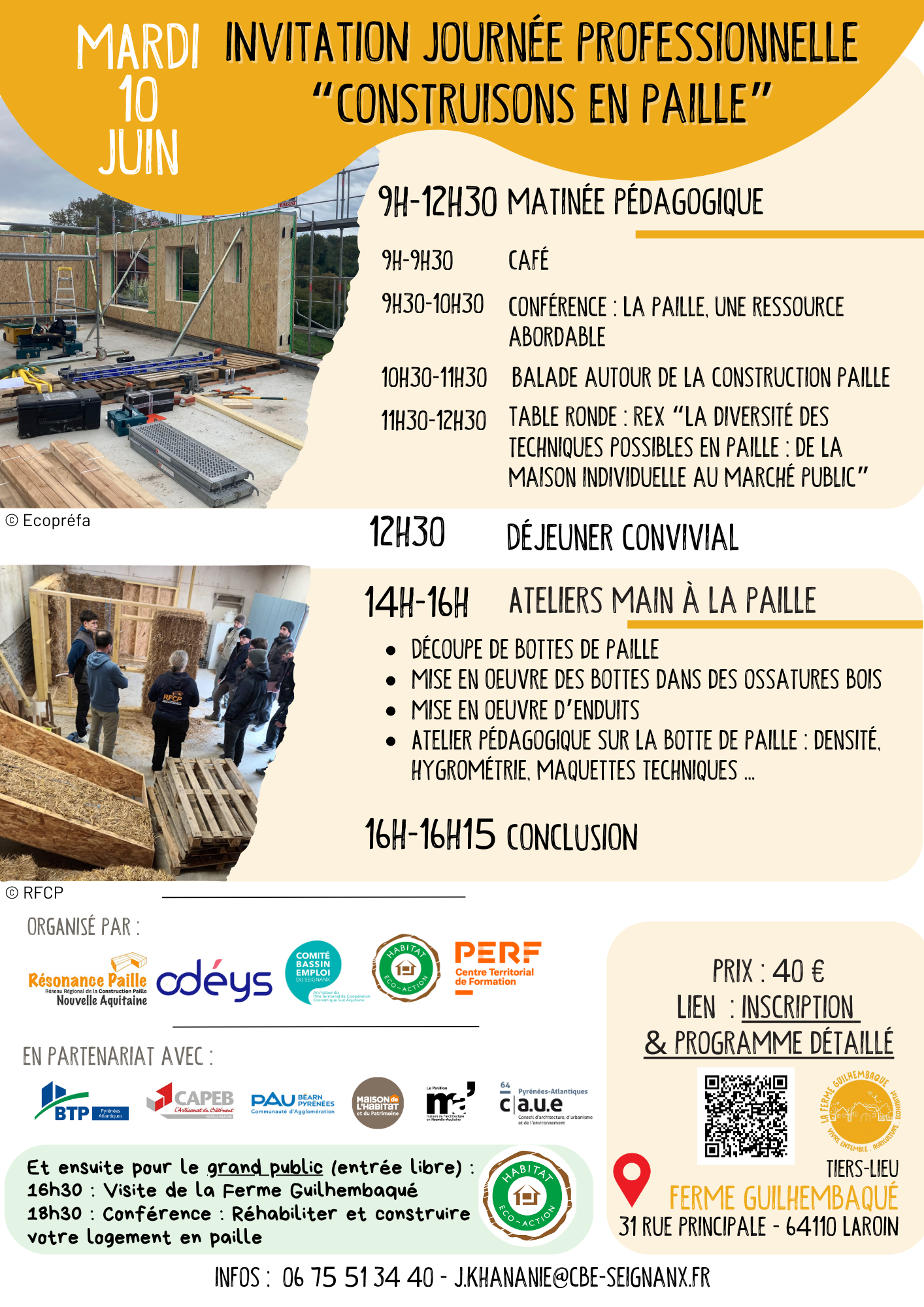 Invitation Journée Paille - 10.06.25