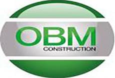 O.B.M CONSTRUCTION Logo